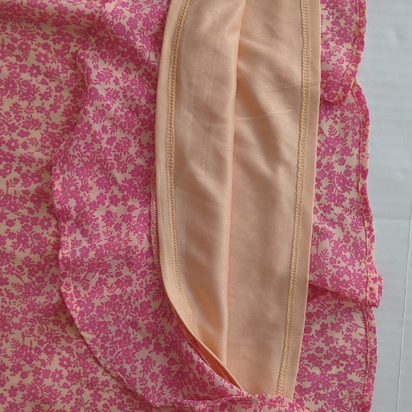NWT Wild Fable Floral Ruffle Hem Midi Skirt LARGE Pink Dainty - Picture 10 of 14
